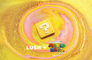 Lush x Super Mario Bros: Badebombe mit einem ?