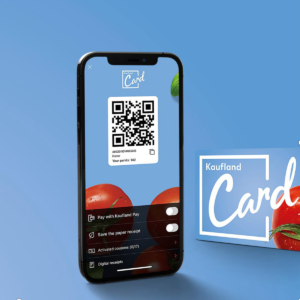 Die Kaufland Card App auf einem Smartphone